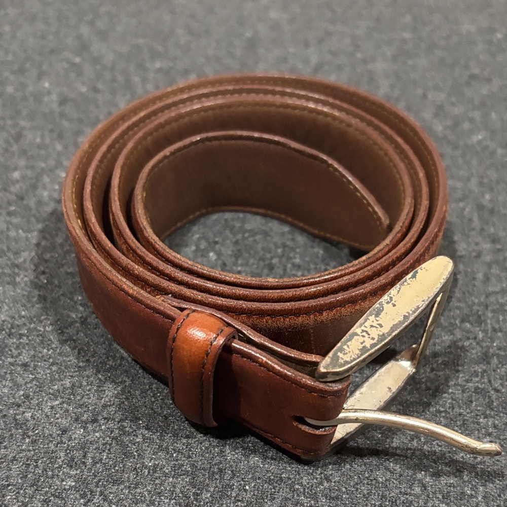 Allen Edmonds Men's Classic Brown Leather Belt